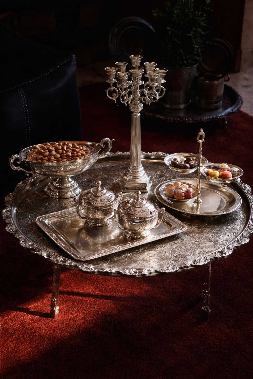 Silver Candle Stand