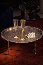Silver Engraved Wine Glasses