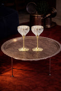 Silver Engraved Wine Glasses