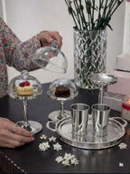 Set Of 3 Stands With Lids