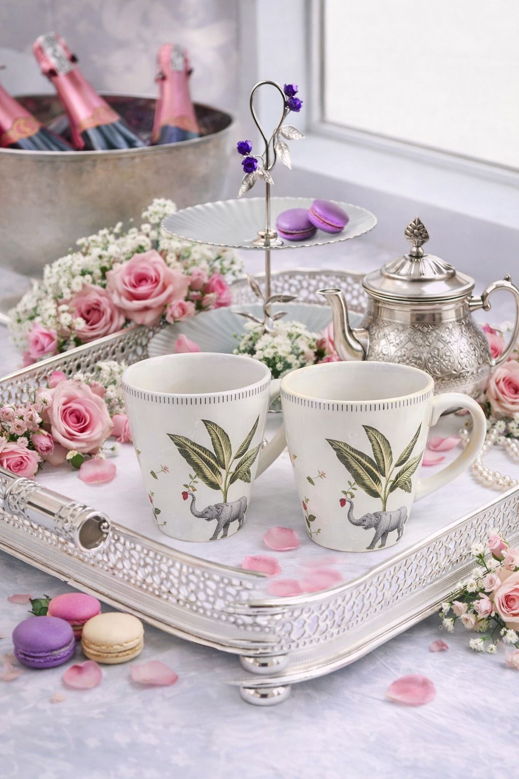 True lavender Tea Set