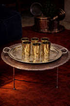 Set Of 6 Brass Glasses