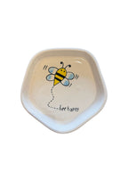 Bee Happy Ceramic Saucer Plate