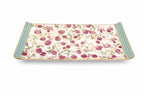 Pomegranate And Roses Rectangle Snacks Platter