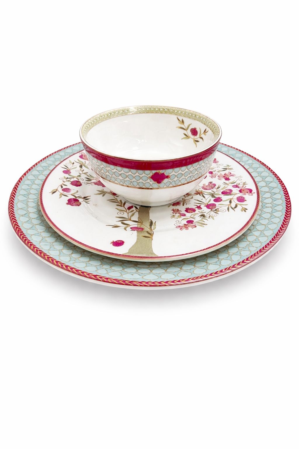 Pomegranate And Roses Dining Plate