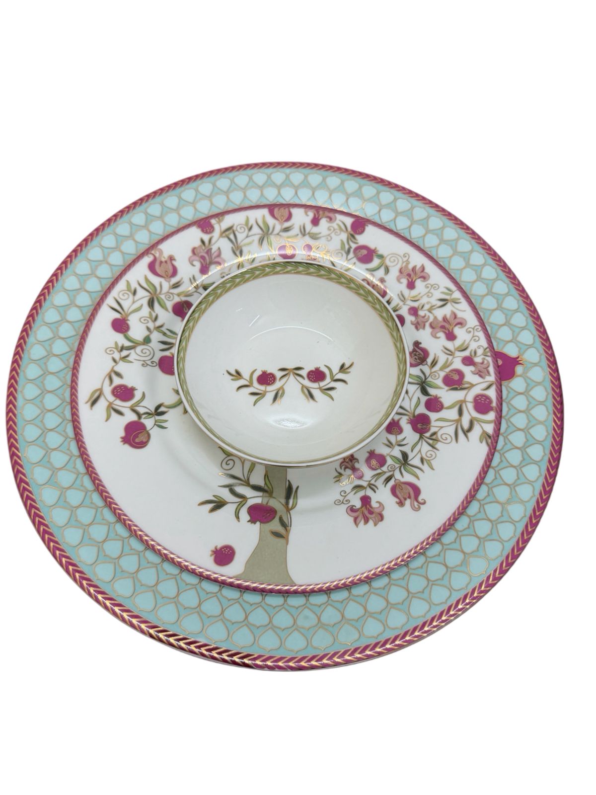 Pomegranate And Roses Dining Plate