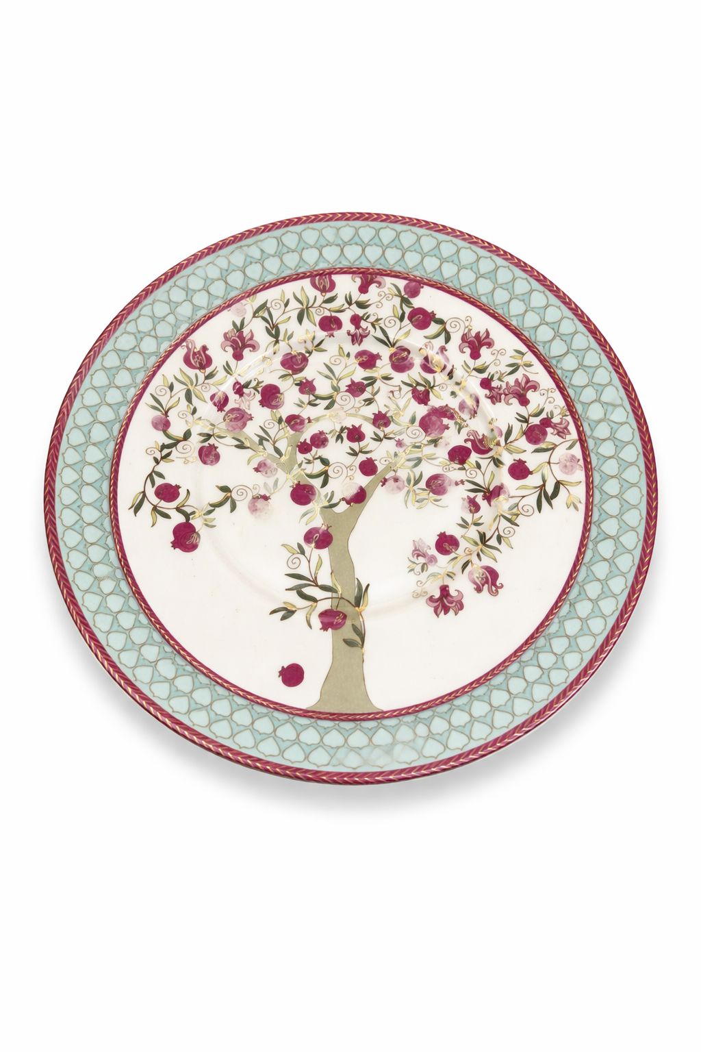 Pomegranate And Roses Qtr Plate