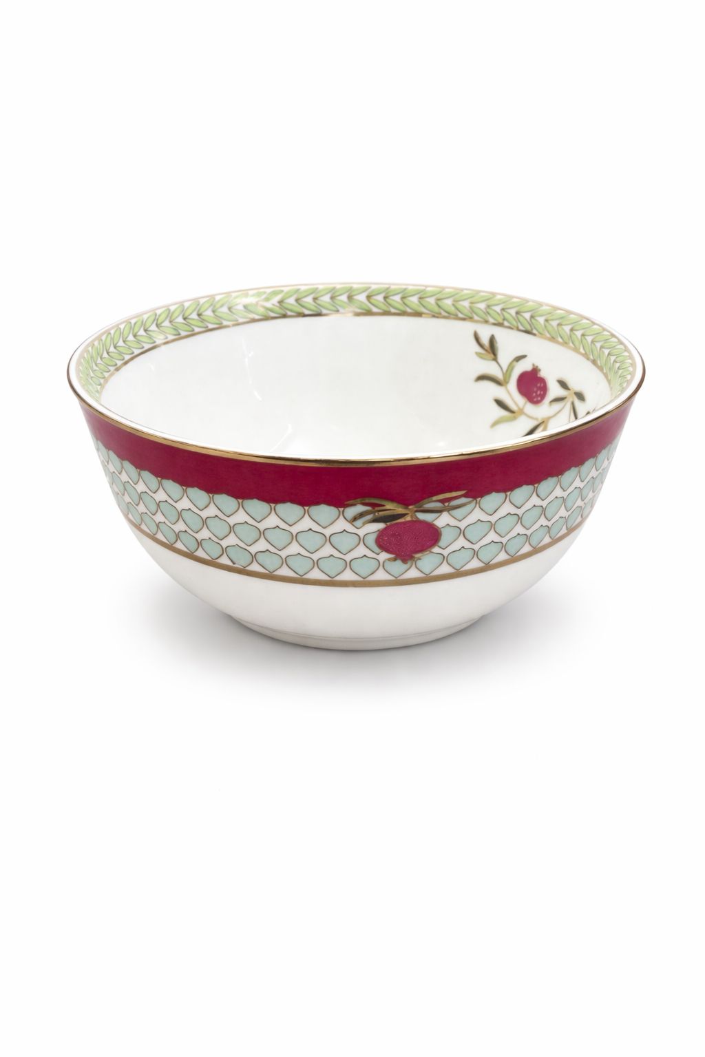 Pomegranate And Roses Soup Bowl
