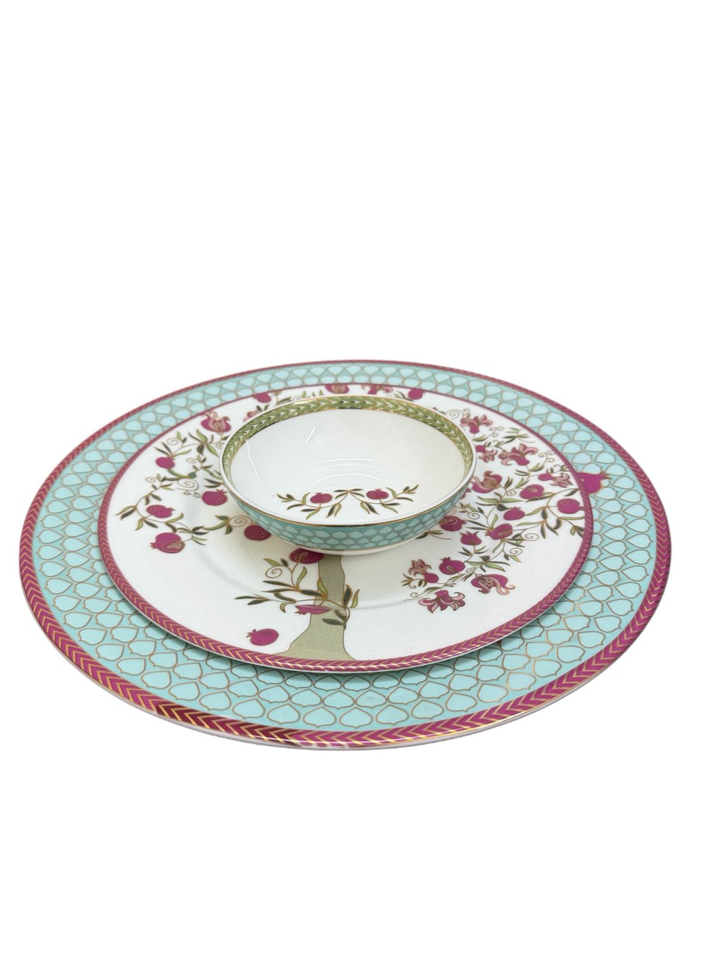 Pomegranate And Roses Bowl