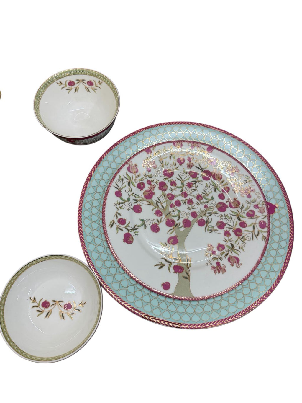 Pomegranate And Roses Bowl